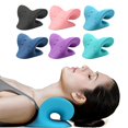 thumbnail image 1 of Neck Shoulder Stretcher Relaxer Massage Pillow Cervical Chiropractic Traction Device For Pain Relief, 1 of 5