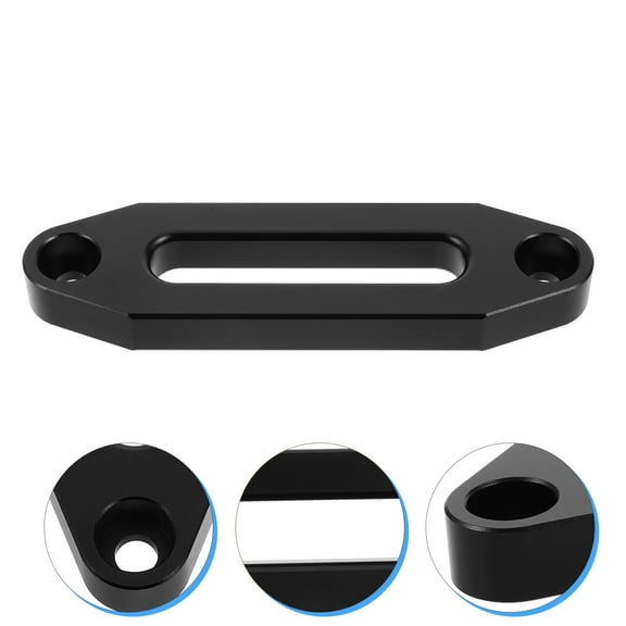 DECOMELODY 1Pack Black Aluminum Fairlead for Synthetic Rope and Winch Hook