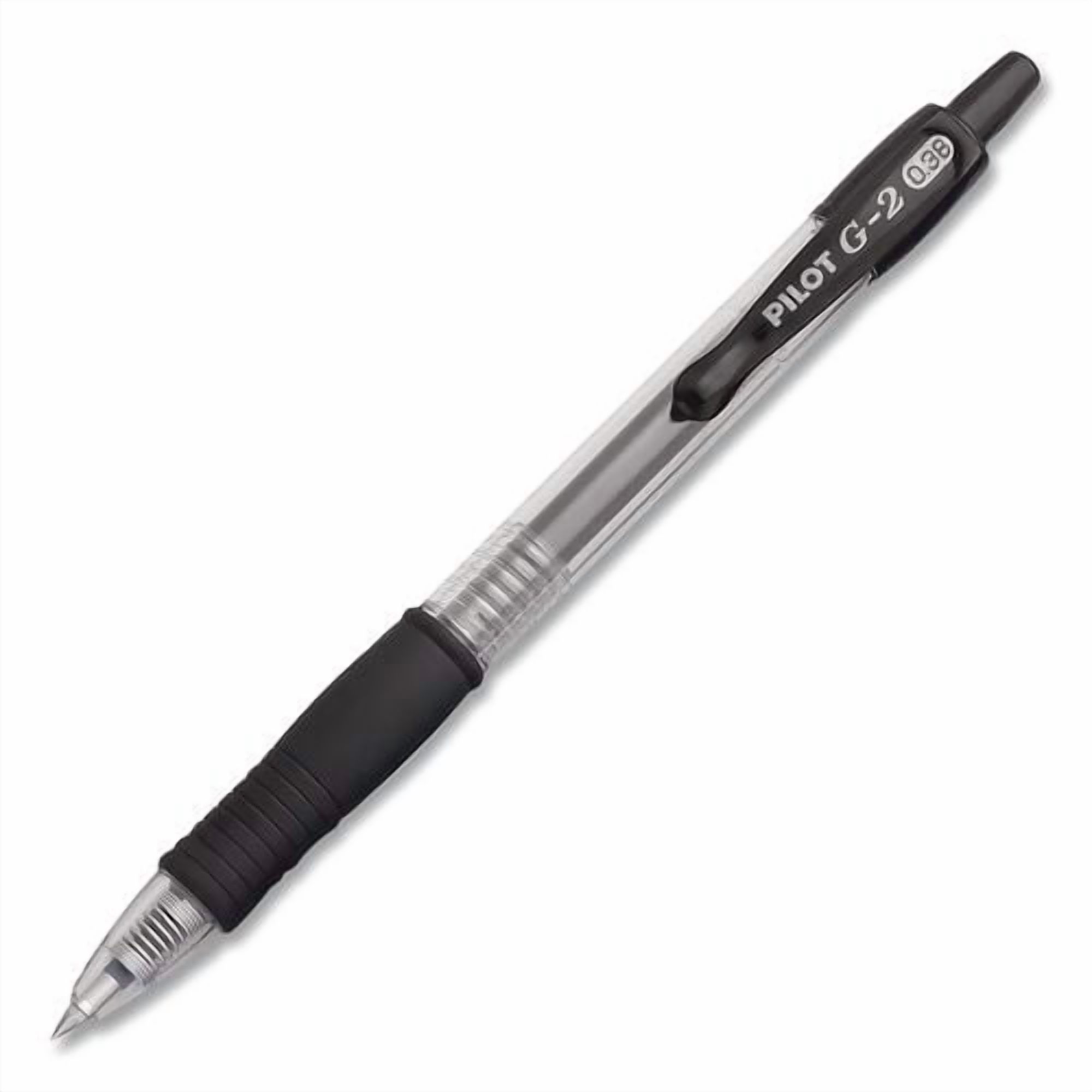 G2 Premium Gel Pen, Retractable, Extra-Fine 0.38 mm, Black Ink, Clear/Black Barrel, 5/Pack | Bundle of 2