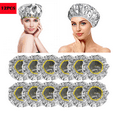 thumbnail image 1 of 12 Pieces Deep Conditioning Caps Second Generation Aluminum Foil Reusable Hair Processing Caps Hair Coloring Shower Caps for Home Salon Use  Aluminum Thermic Silver Foil Cap-10.5 Inch, 1 of 5
