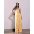 thumbnail image 6 of Women'S Summer Corset Midi Dress Casual V Neck Flowy A Line Dress Wedding Guest Dresses Yellow L, 6 of 7