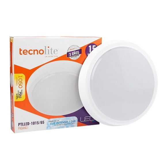 Lámp Plafón LED de Sobreponer Tecnolite 15W No atenuable negro