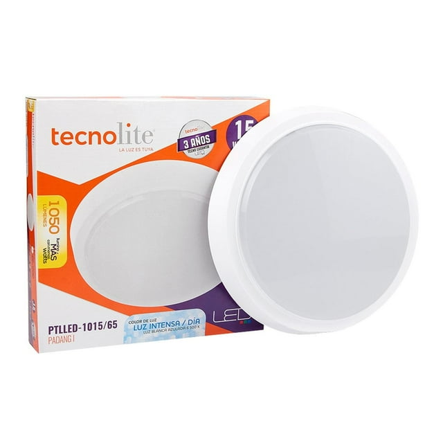Lámp Plafón LED de Sobreponer Tecnolite 15W No atenuable negro
