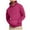Hot Pink, variant on HAiming Men's Drawstring Hoodies Winter Solid Long Sleeve Loose Pullover Tops Plus Size Casual Classic Sweatshirts