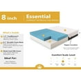 Dynasty 8 Inch CoolBreeze Gel Memory Foam RV Short King Mattress Bed