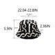 thumbnail image 5 of Qarigey Sombrero de pescador para hombre y mujer, gorro a la moda a rayas, ropa para la cabeza, gorro de fotografía portátil, gorro cálido para Sombreros Caqui Qarigey AP013121-03, 5 of 6