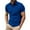 Blue, variant on HOWPAY Men's Polo Shirts Short Sleeve Casual Stretch Solid Color Classic Button Tops Summer Lightweight Workout Collared Golf Shirts Blue L