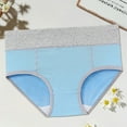 thumbnail image 4 of TNOBHG Women Breathable Briefs Women's Breathable Briefs Double Layer Crotch Panties High Waist Underwear with Stretch Fabric Covered for Health-conscious, 4 of 8