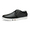 BLACK, variant on Mens Mesh Leather Sneakers Casual Shoes Slip On Lace Up Waking Shoes