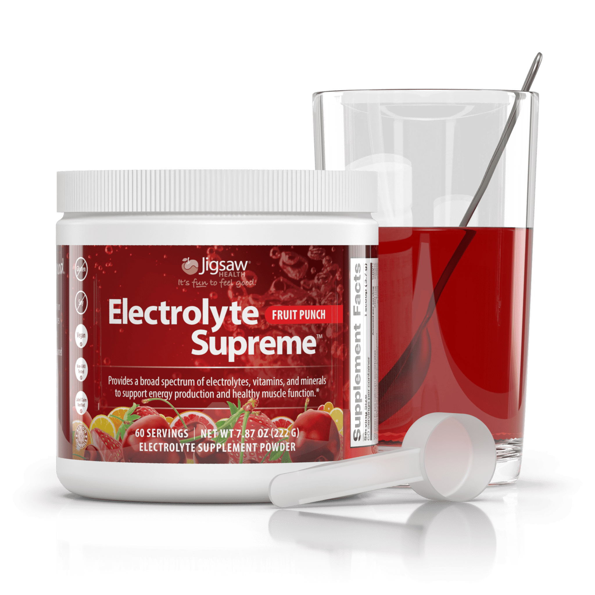 Jigsaw Health, Electrolyte Supreme, Fruit Punch, 11.9 oz (336 g)