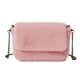 thumbnail image 1 of Bolso pequeño de peluche para mujer, regalo de Navidad, bolso de mensajero de moda, bolso de peluche con cadena, color rosa, 1 of 5