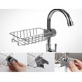 thumbnail image 2 of Juego de 2 estantes de ducha sin taladrar de acero inoxidable, estante de baño telescópico de acero inoxidable, 2 of 5