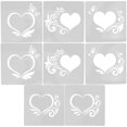thumbnail image 1 of 8 Sheets Wall Painting Stencils Painting Templates Hollow-out Drawing Stencils for Floor, 1 of 2