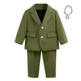 thumbnail image 2 of Hiijoy Big Boys Formal Suit Tuxedo Blazer Trousers Kids Wedding Party Outfits, Sizes 11-12Y, 2 of 4