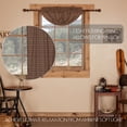 thumbnail image 5 of Rustic Balloon Valance Prescott Plaid Brown Creme Country Window Curtain TCC Brands, 5 of 5