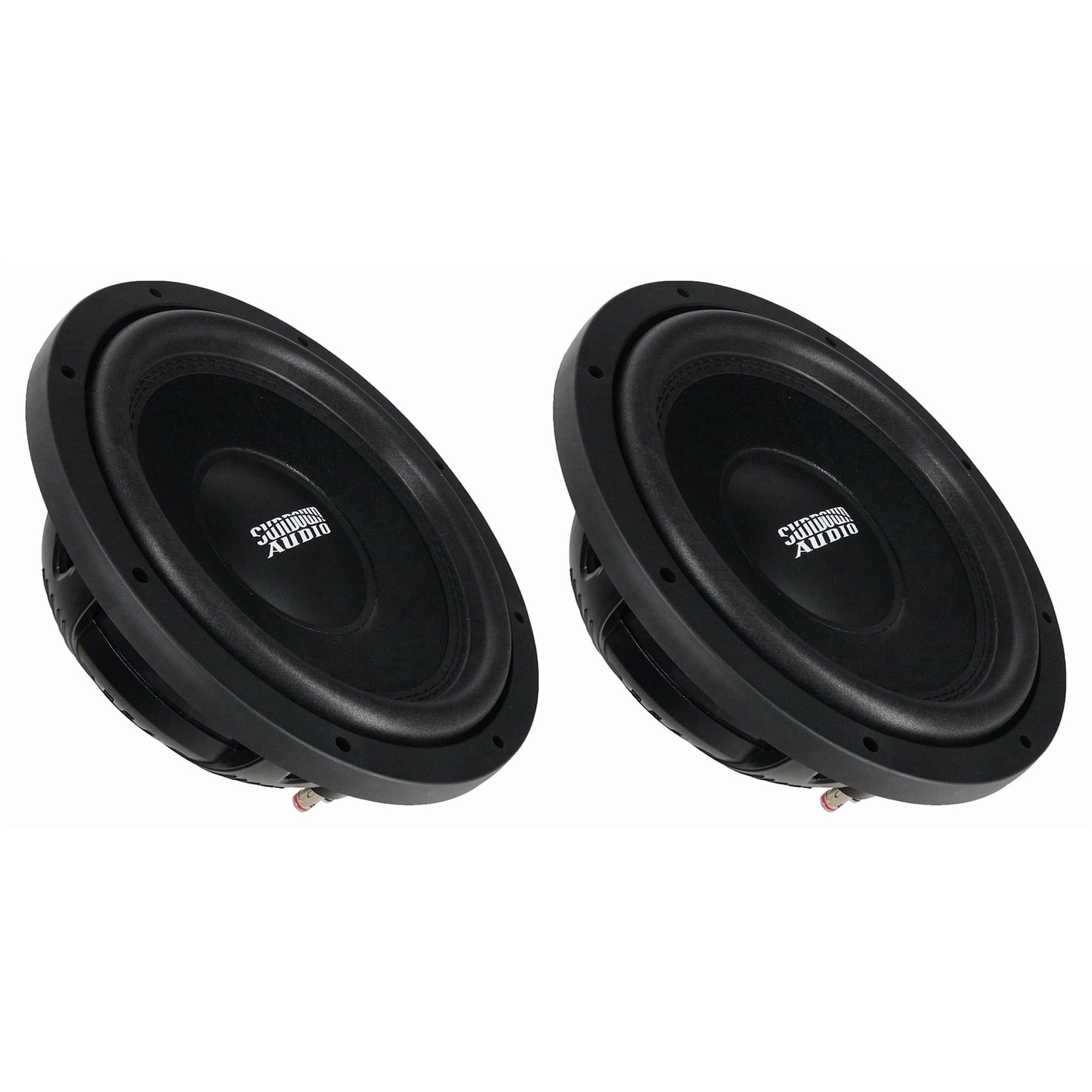 Sundown Audio SML-12 D2 12 Inch 600W RMS Shallow Subwoofer Pair, DVC 2-Ohm, Slim Mount Deep Bass Car Subs, 2-piece