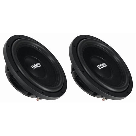 Sundown Audio SML-12 D2 12 Inch 600W RMS Shallow Subwoofer Pair, DVC 2-Ohm, Slim Mount Deep Bass Car Subs, 2-piece