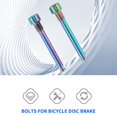 thumbnail image 5 of Titanium Bolts for Bicycle Disc Brake Pad Threaded Pin Inserts Screw for R Hydraulic Disk Caliper-Dazzle Color, 5 of 8