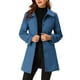 thumbnail image 1 of Abrigos de invierno para mujer INSPIRE CHIC con cuello Peter Pan y cierre de botón frontal XS Azul Marino, 1 of 7
