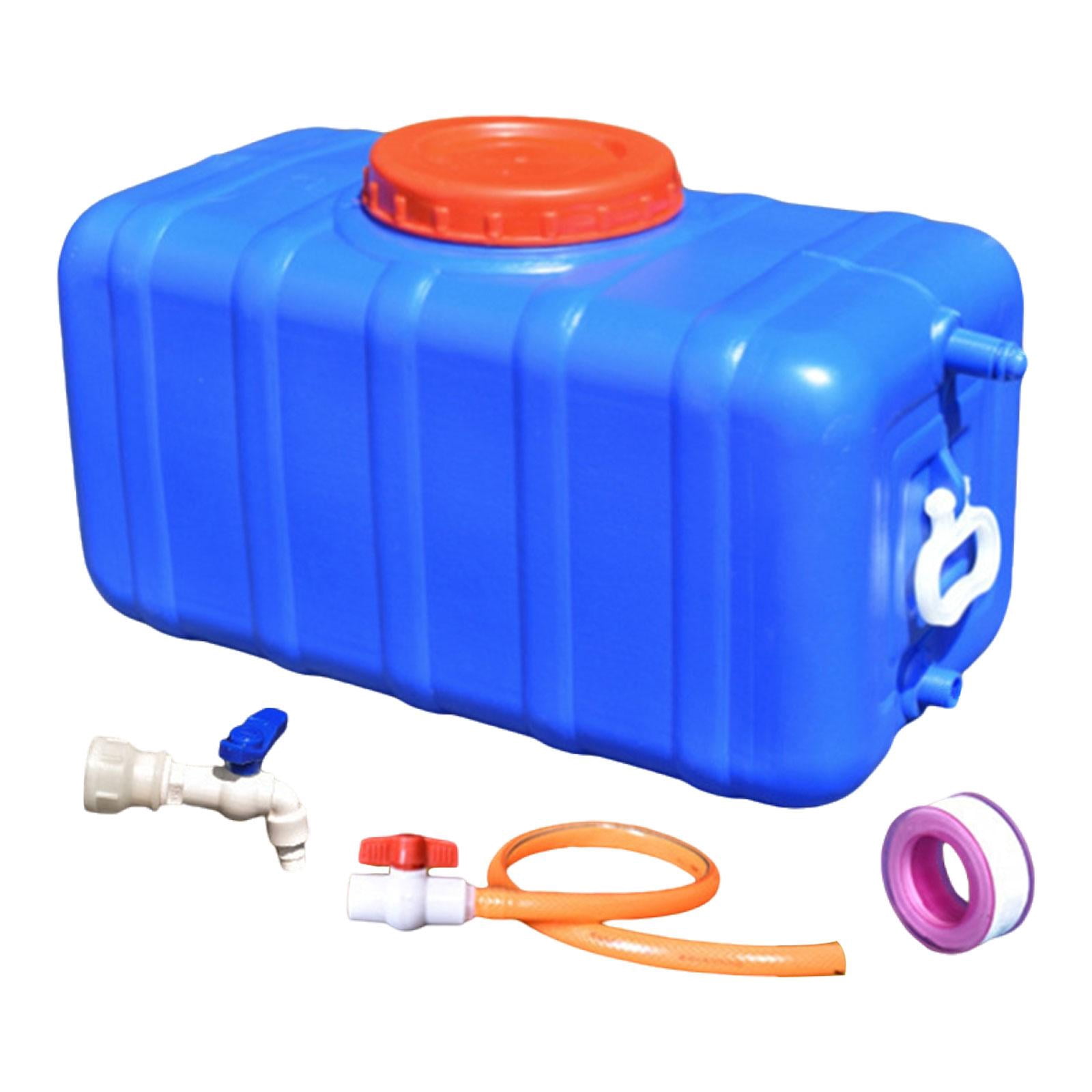 harayaa Utility Water Tank Reusable Horizontal Storage Bucket for Camping Garden Car blue 47.5kg