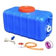 thumbnail image 3 of S SERENABLE Contenant d'Eau de Camping Réutilisable avec Robinet et Tuyau pour Camping, Voiture, Randonnée Bleu 47,5 kg, 3 of 9