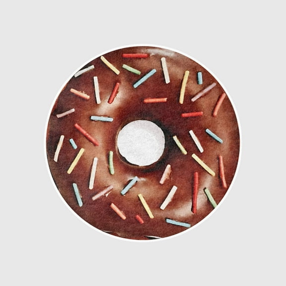 Brown Donut Blanket, 720GSM Double Sided Giant Realistic Funny Gift Throw with Pouch for Sofa Bed, Super Soft Novelty Food Blanket for Kids/Pets and Adults