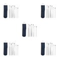 thumbnail image 2 of Guardurnaity Paquete de 6 varillas para la oreja, pala de acero inoxidable, Kit removedor de cerumen, lavable, pulido, cureta, recogedores para el Type5 NO5, 2 of 6