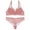 Pink, variant on Bra Brief Sets Women’s Solid Color Fashion Thin Strap Lace Push Up Bra Thong Hollow Set Elegant Green 34B/75B