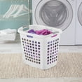 thumbnail image 5 of Sterilite Ultra™ Easy Carry Plastic Laundry Hamper w/ Sturdy Rim and Handles, White, 5 of 8