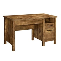 Delwin Lift Top Office Desk with File Cabinet Antique Nutmeg