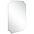 thumbnail image 3 of Empire Art Direct Frameless Rectangle Scalloped Beveled Wall Mirror - Clear 30 in. x 0.39 in. x 40 in., 3 of 13