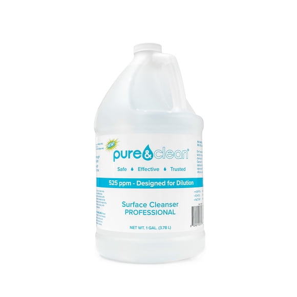 PURE & CLEAN Nettoyant Multi-Surfaces Solution de Nettoyage à l'Acide Hypochloreux HOCl Puissant pour une Utilisation sur la Plupart des Surfaces Tout Usage