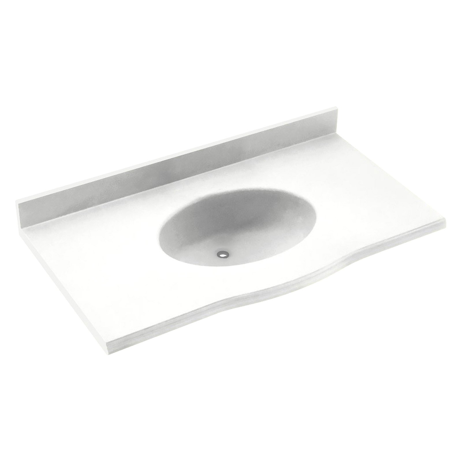 Swanstone 43W x 22.5D in. Europa Solid Surface Vanity Top - image 1 of 3