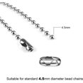 thumbnail image 2 of 100pcs Ball Chain Connectors Silver Replacement Ball Chain Clip Connectors For Vertical Shades Ball Chain Connectors For Ball Chains Necklaces Bracele, 2 of 5