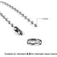 thumbnail image 2 of 100 Uds. Conectores de cadena de bolas Conectores de clip de cadena de bolas de repuesto plateados para cortinas verticales Conectores de cadena de bolas para cadenas de bolas collares pulsera, 2 of 5