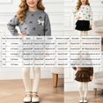 thumbnail image 5 of Mnyotv Back to Scool Clothes for Girls Cute Bow Printed Long Sleeve Tops and Mini Skirts 2Pcs Uniform Clothes Size 7-8 Years, 5 of 5