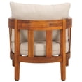 thumbnail image 6 of SAFAVIEH Owen Acacia Wood Armchair, Natural/Taupe (Set of 2), 6 of 12