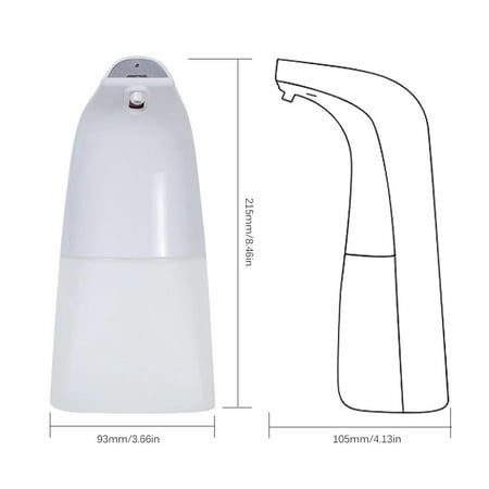 Distributeur de savon moussant infrarouge de 250 ml Dispositif de distribution automatique de savon en mousse - imagen 3 de 7
