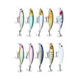thumbnail image 4 of 10 señuelos de pesca, cebos artificiales, cebos duros de hundimiento , señuelos de lubina realistas, cebos de pesca para lago de agua dulce, 4 of 9