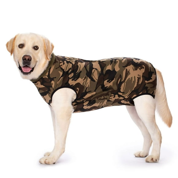 Dog Onesie for Large Medium Dogs,Soft Striped Dog Surgery Recovery Suit,Abdominal Wound Surgical Clothes,Pet Surgical Recovery Shirt Vest Substitute E-Collar & Cone
