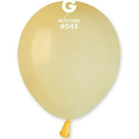 100 Gemar Mustard Balloons 5"