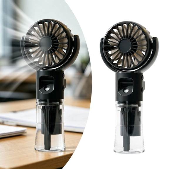 Leeye Portable Spray Fan, Rechargeable Misting Handheld Fan, 4-Speed Personal Air Cooler with Water Mist for Travel Outdoor, 0.18lb