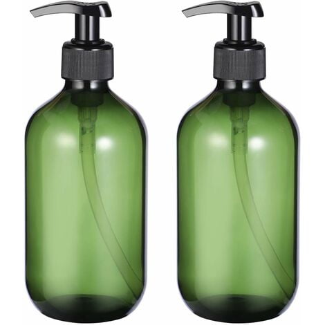 Botella de champú creativa de 500 ml de 2 piezas - verde oscuro 500 ml * 2