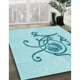 thumbnail image 2 of Ahgly Company Indoor Rectangle Patterned Electric Blue Area Rugs, 6' x 9', 2 of 6