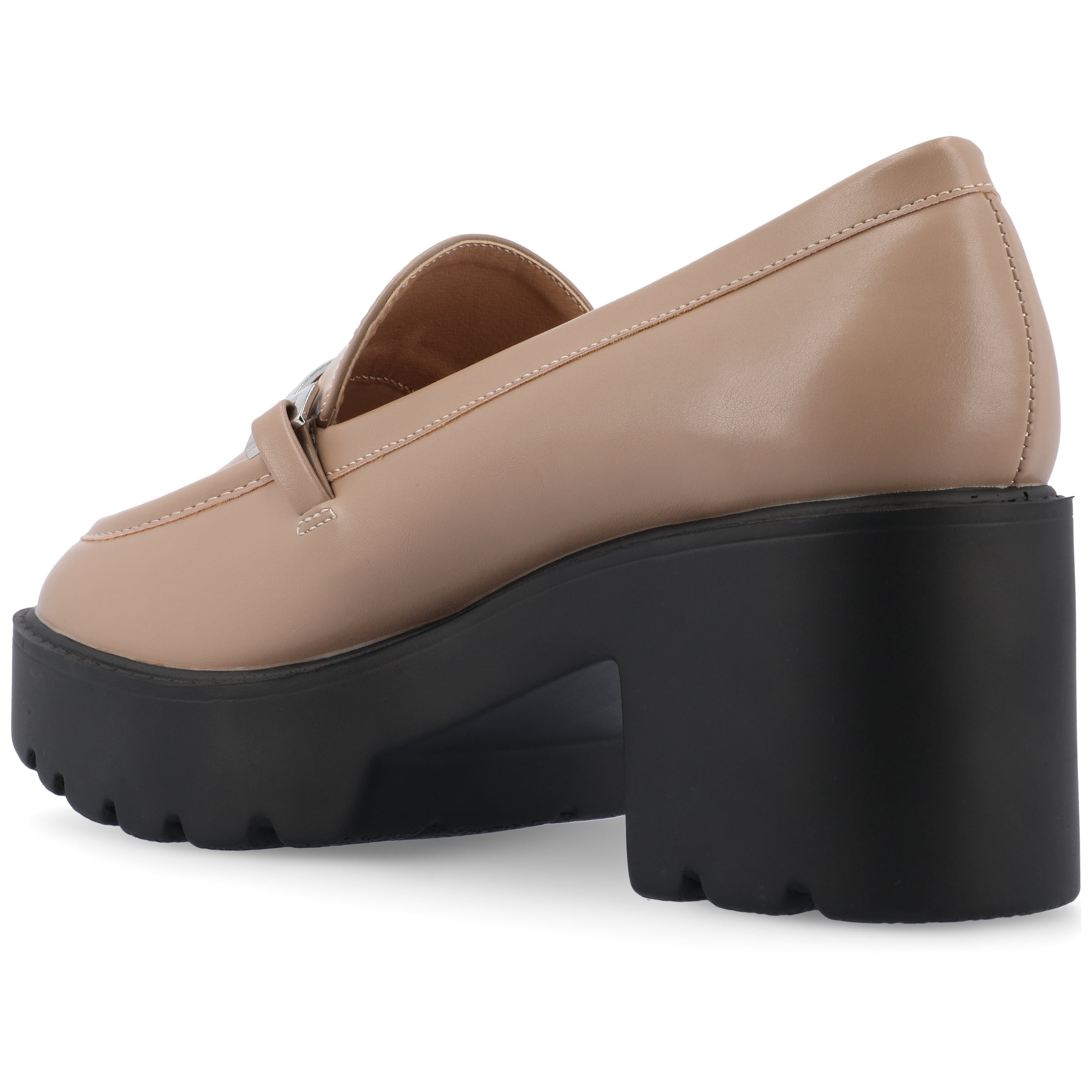 Journee Womens Kezziah Loafer Style Lug Outsole Platform Pumps, Widths Available