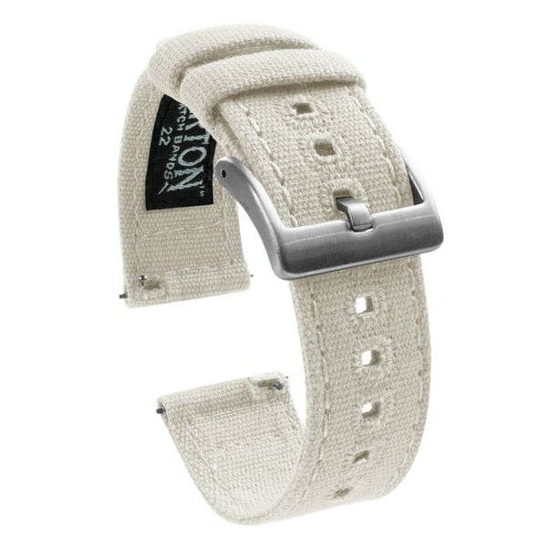 Barton Watch Bands BARTON Canvas Quick Release Watch Band Straps Choose Color & Width 18mm