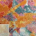thumbnail image 6 of SAFAVIEH Lillian Duncan Abstract Floral Area Rug, Blue/Orange, 5'3" x 7'7", 6 of 9