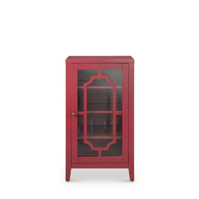 ACME Fina Accent Wine Cabinet in Burgundy