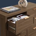 thumbnail image 7 of OAKHAM 6 Drawer Dresser, Wooden Chests of Drawers, Modern Large Dressers for Bedroom, Special Walnut, 7 of 7