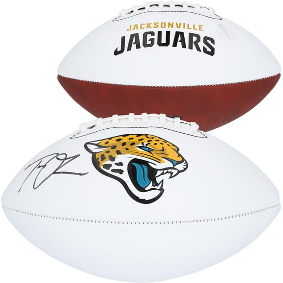Trevor Lawrence Jacksonville Jaguars Autographed Franklin White Panel Football - Fanatics Authentic Certified